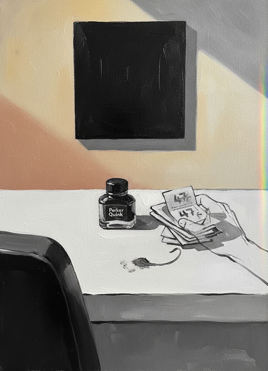 Anya Arranges the Tickets — Viktor Eklund · MODULAR one-of-a-kind original