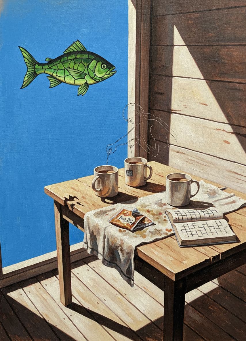 Arranging the Morning Mugs — Viktor Eklund · MODULAR one-of-a-kind original