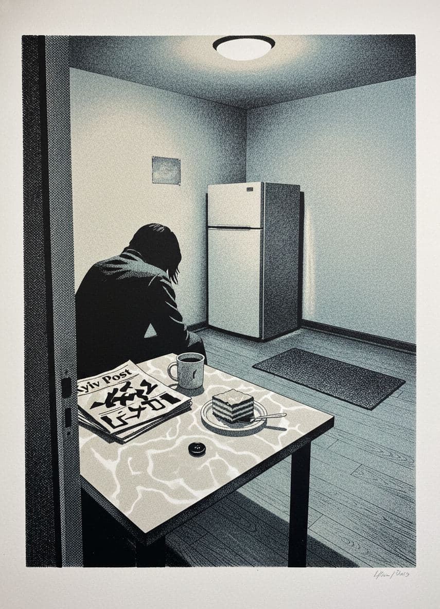 Breakroom Table and Cake — Hilda Prosser · MODULAR one-of-a-kind original