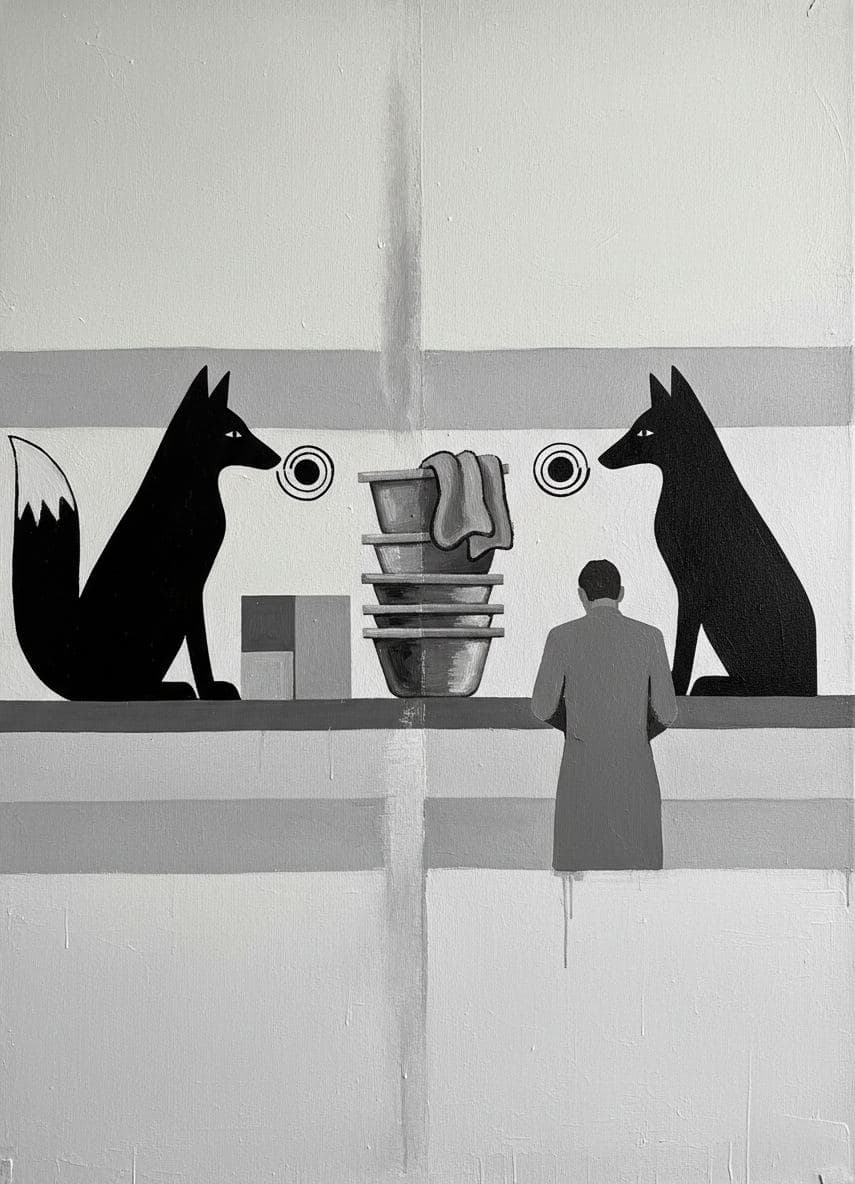 dawn kitchen mirror foxes — Viktor Eklund · MODULAR one-of-a-kind original