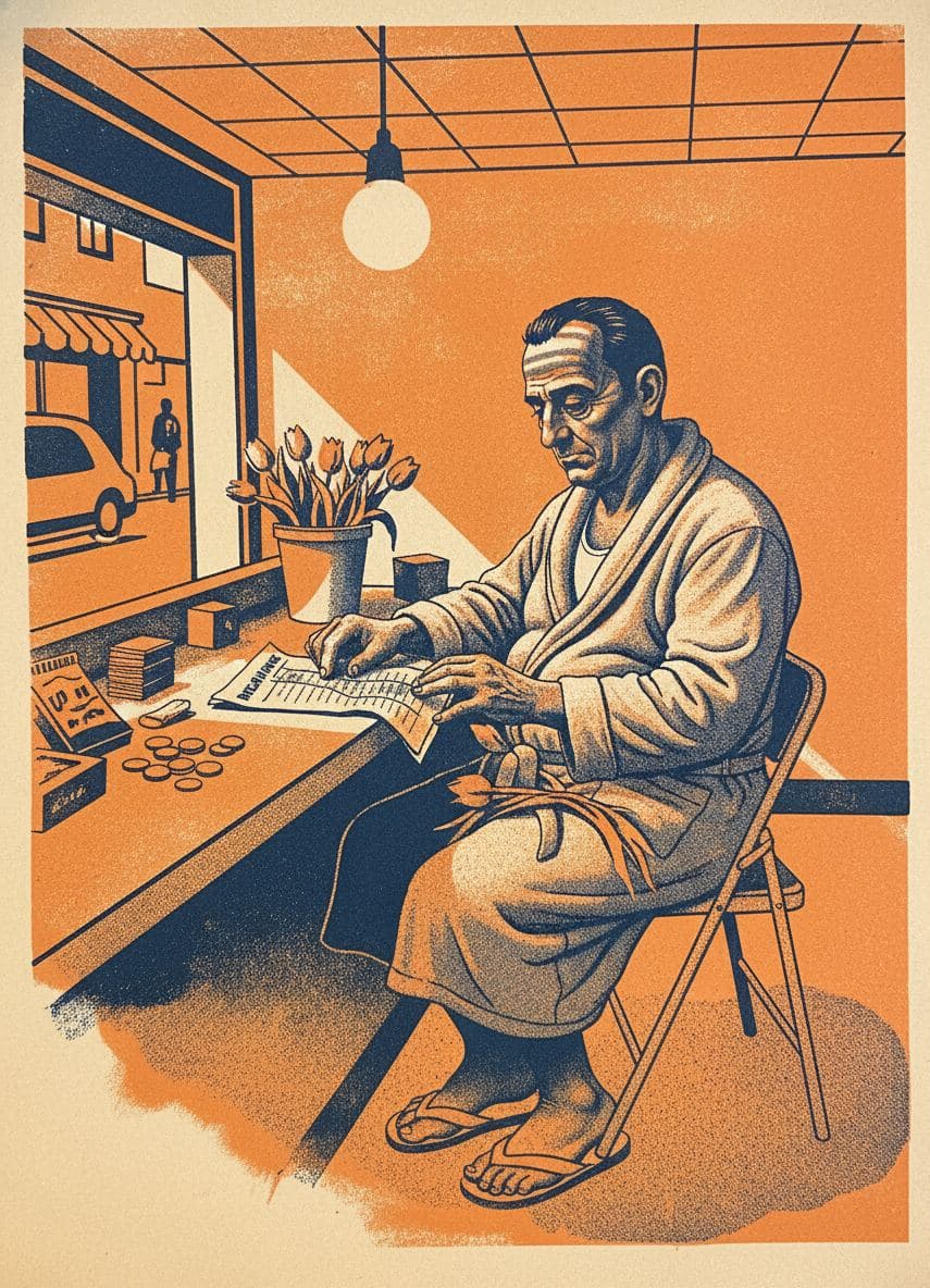 Grinding the Bus Schedule — Hilda Prosser · MODULAR one-of-a-kind original