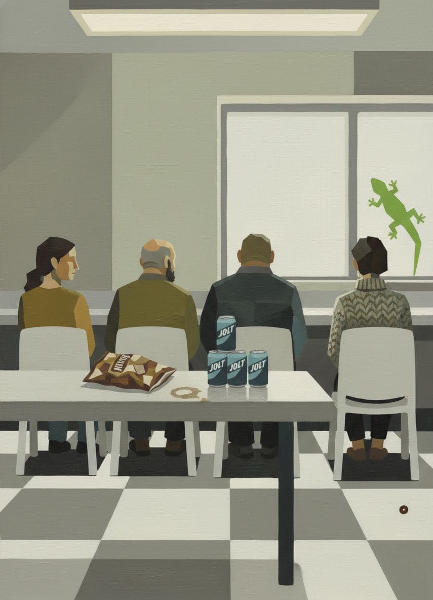 Laundromat Lizard's Big Day — Viktor Eklund · MODULAR one-of-a-kind original