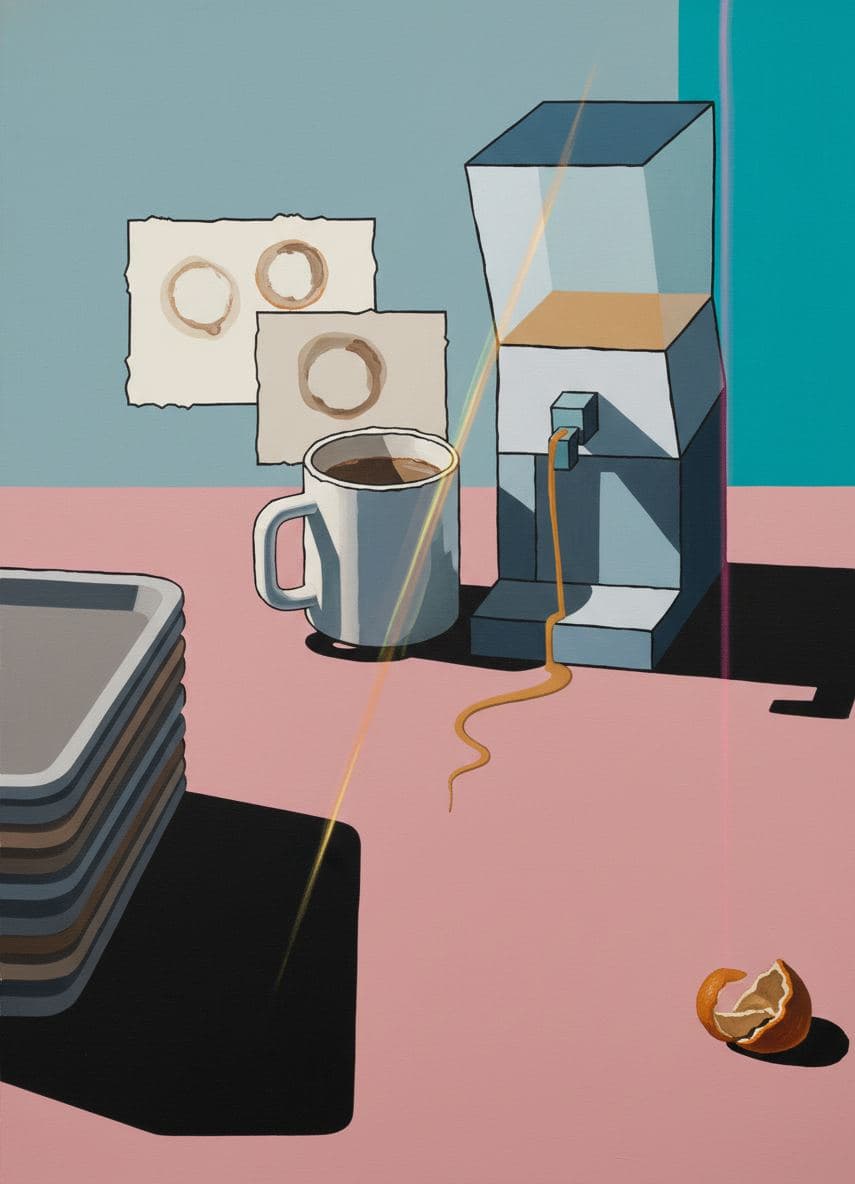 Mug Stains on Counter — Viktor Eklund · MODULAR one-of-a-kind original