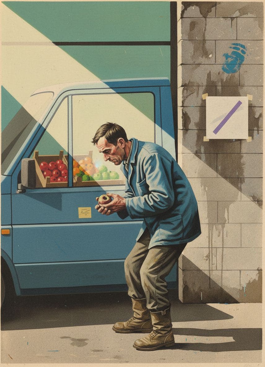 Selecting a Bruised Apple — Stefan Tannhäuser · MODULAR one-of-a-kind original