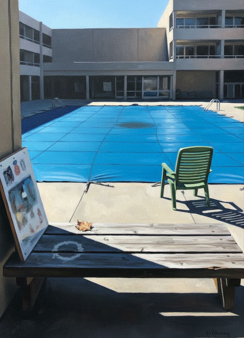 Smoothing the Pool Cover — Viktor Eklund · MODULAR one-of-a-kind original