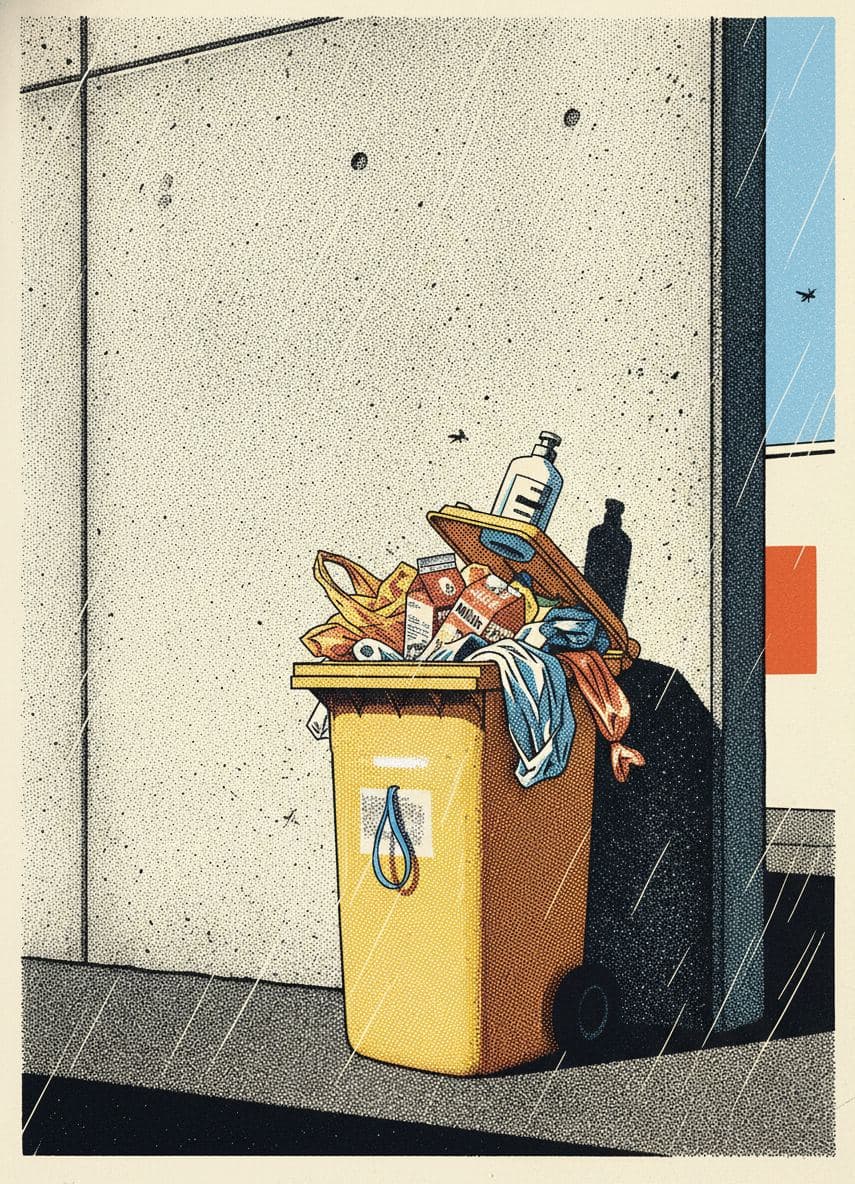 Spilling the Week's Rubbish — Yuko Shimizu-Tachibana · MODULAR one-of-a-kind original