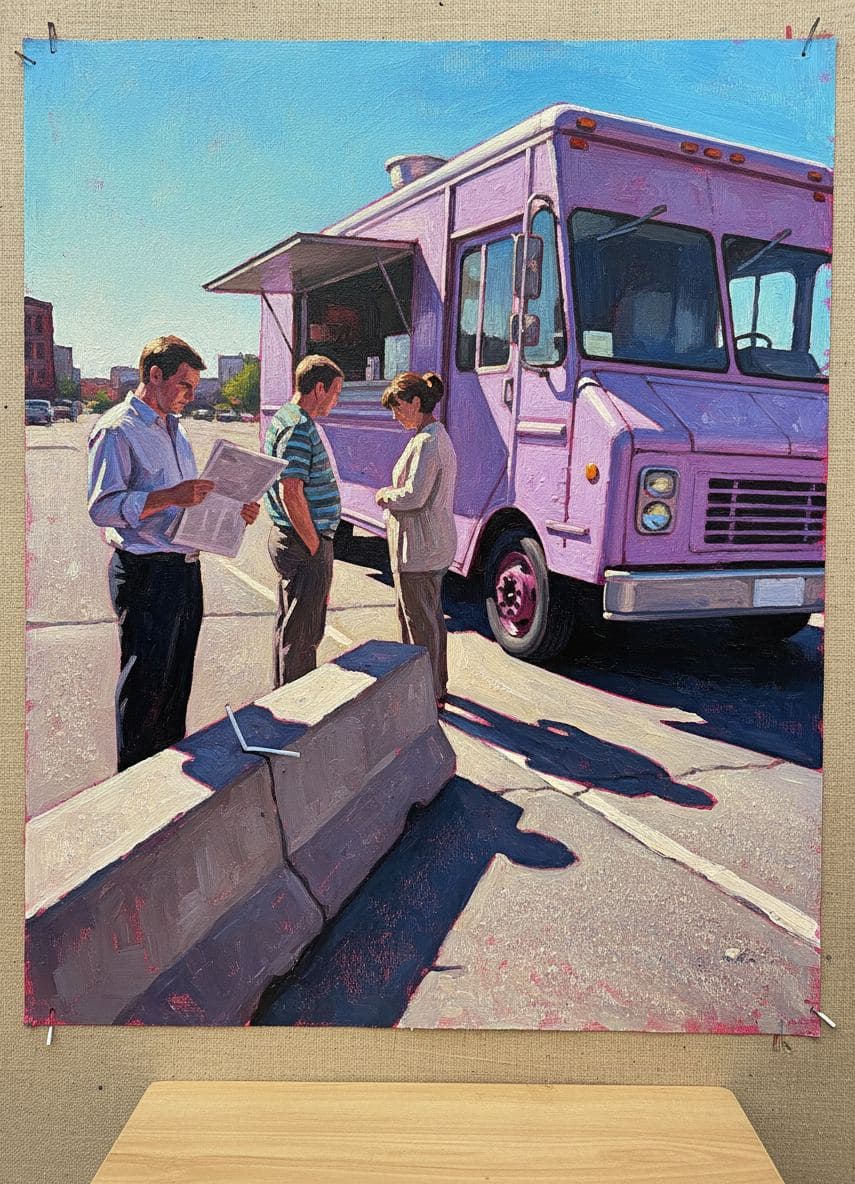The Chalky Lavender Truck — Saskia Vandenberg · MODULAR one-of-a-kind original