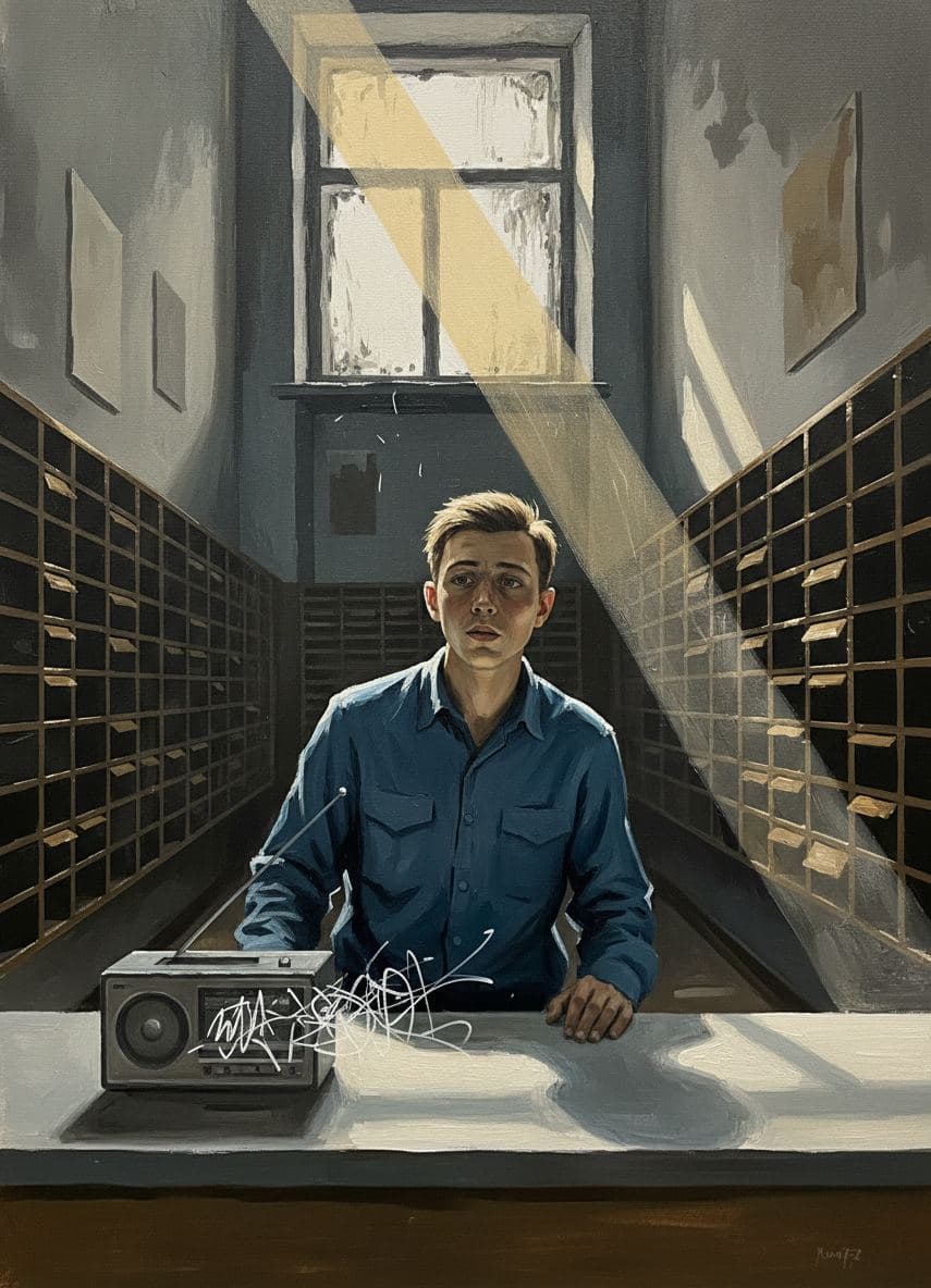 The Clerk Who Stared — Viktor Eklund · MODULAR one-of-a-kind original
