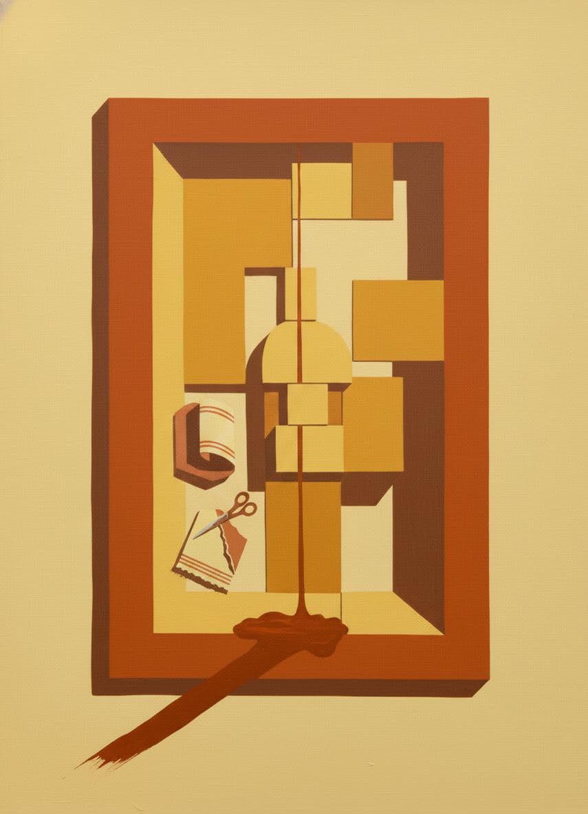 The Empty Lobby Morning — Saskia Vandenberg · MODULAR one-of-a-kind original
