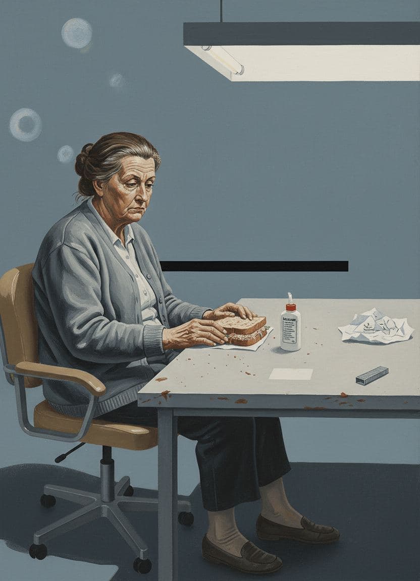 The Overdue Invoice — Hilda Prosser · MODULAR one-of-a-kind original