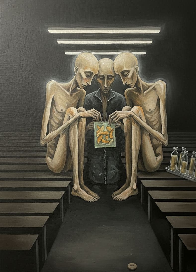 The Three Men Fumble — Viktor Eklund · MODULAR one-of-a-kind original
