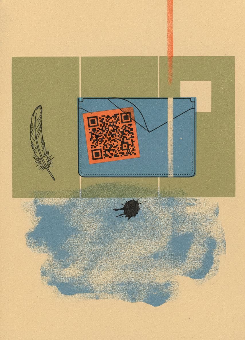 They Forgot Their Card — Hilda Prosser · MODULAR one-of-a-kind original