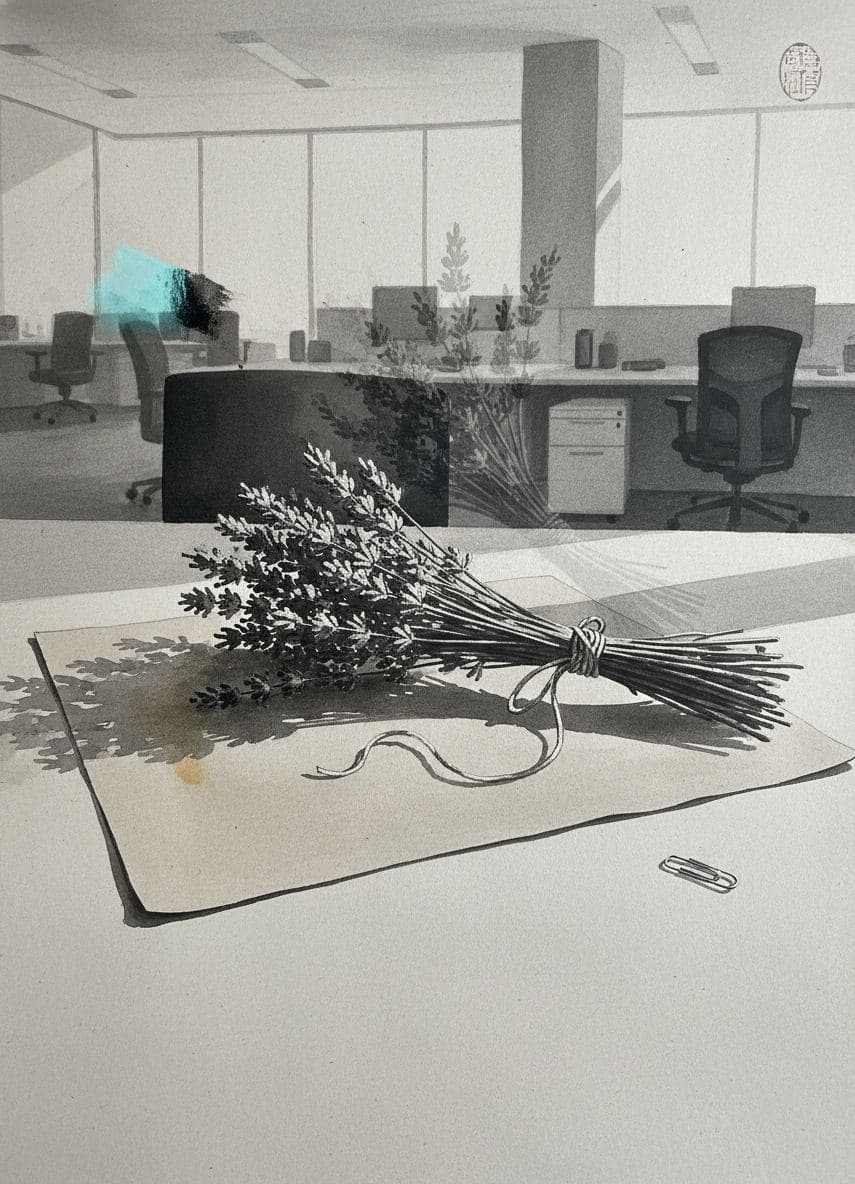 Untitled (Open-Plan Office) — Wenfeng Lu · MODULAR one-of-a-kind original