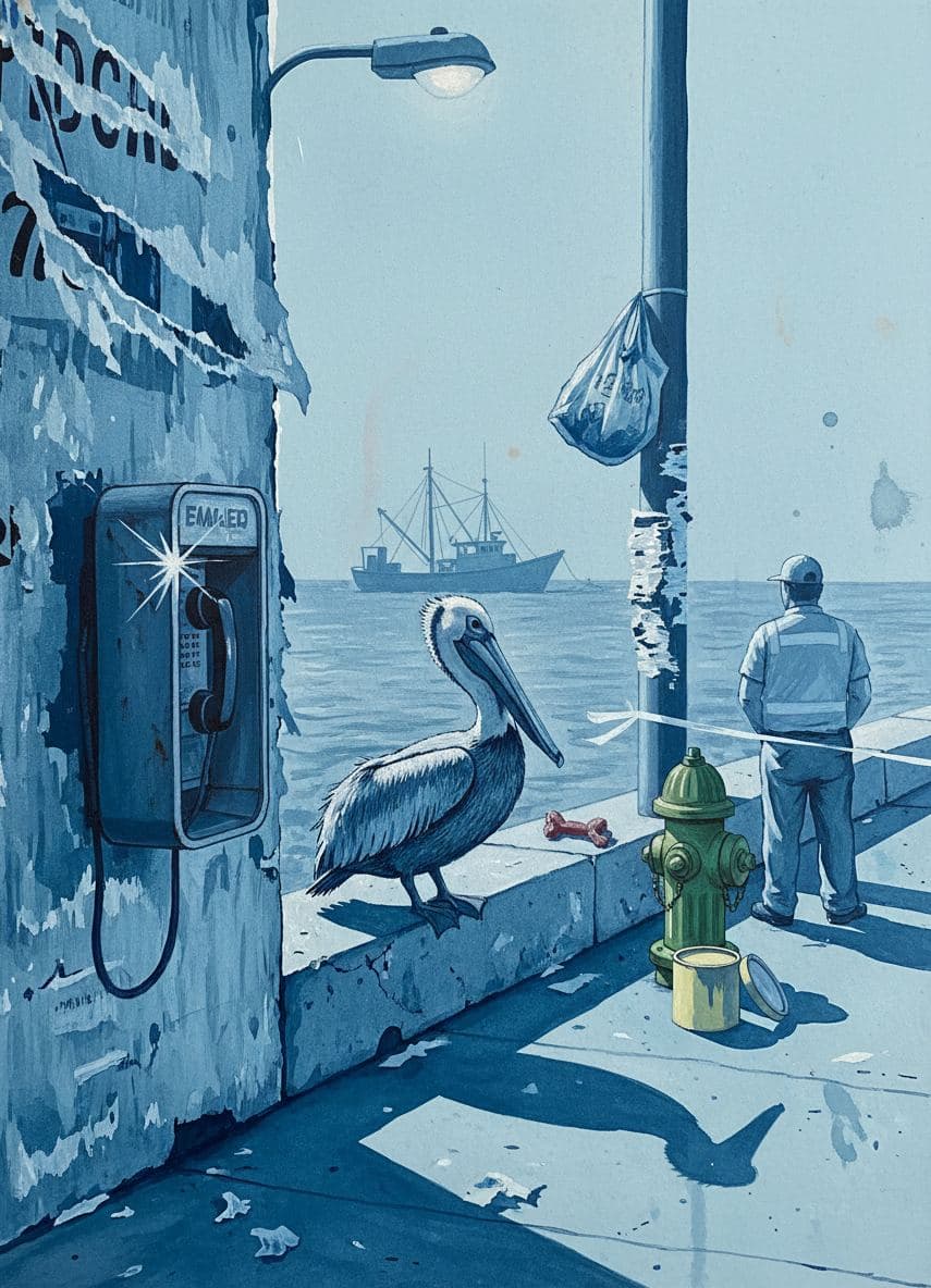 Untitled (Seawall, Afternoon) — Irmela Bechmann · MODULAR one-of-a-kind original