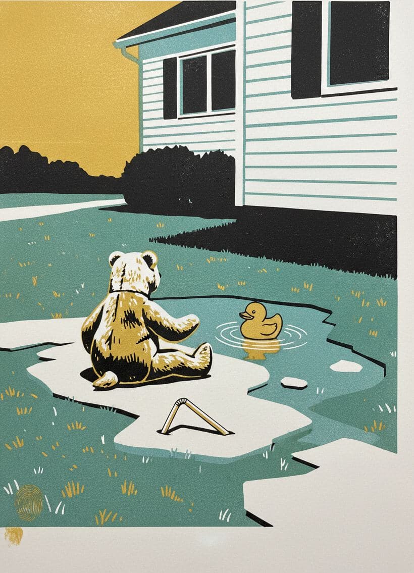 Untitled (Suburban Lawn, Dusk) — Hilda Prosser · MODULAR one-of-a-kind original