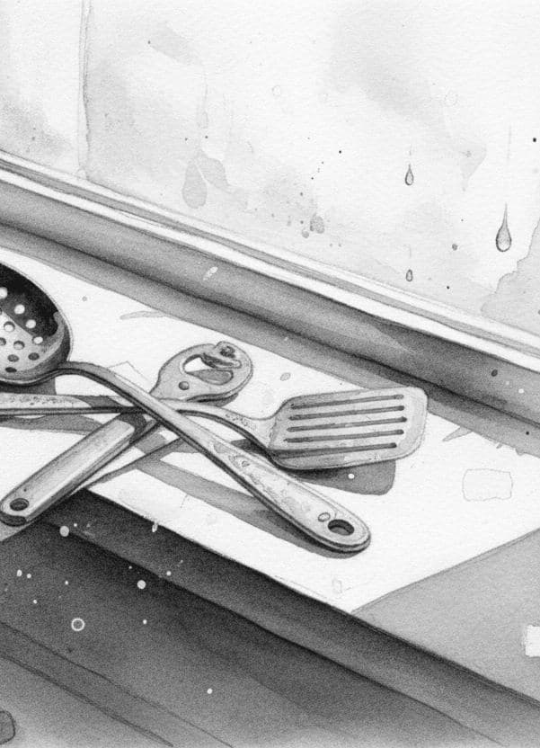 Utensils on the Sill — Wenfeng Lu · MODULAR one-of-a-kind original
