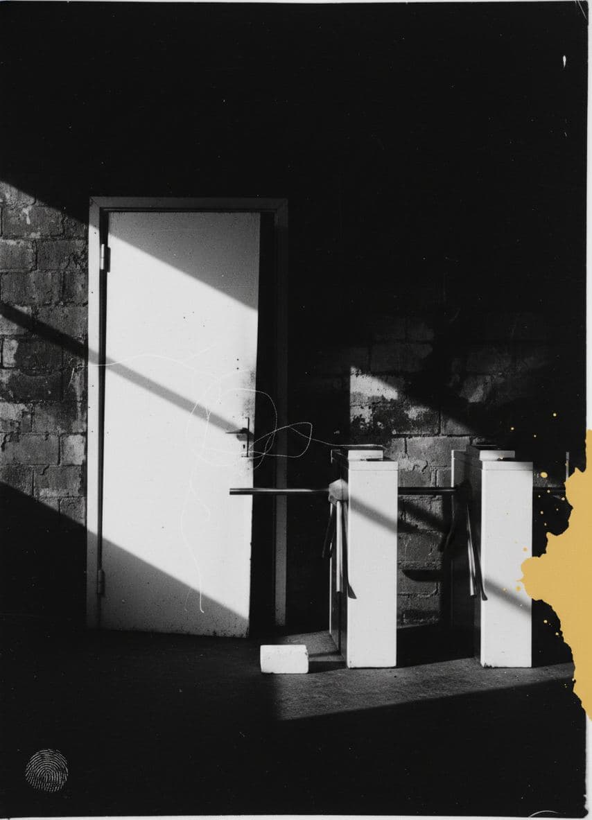 Wedging the Subway Door — Stefan Tannhäuser · MODULAR one-of-a-kind original