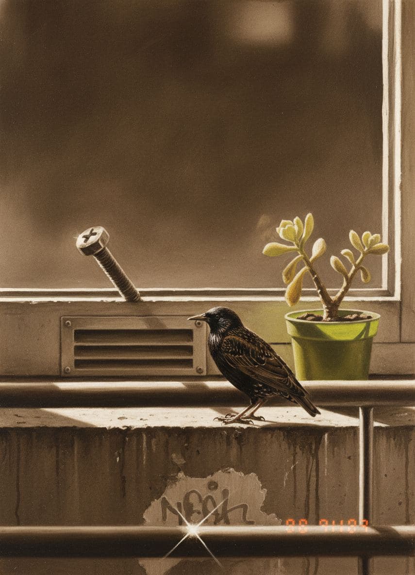 Winter Crow, Chrome Bolt — Stefan Tannhäuser · MODULAR one-of-a-kind original