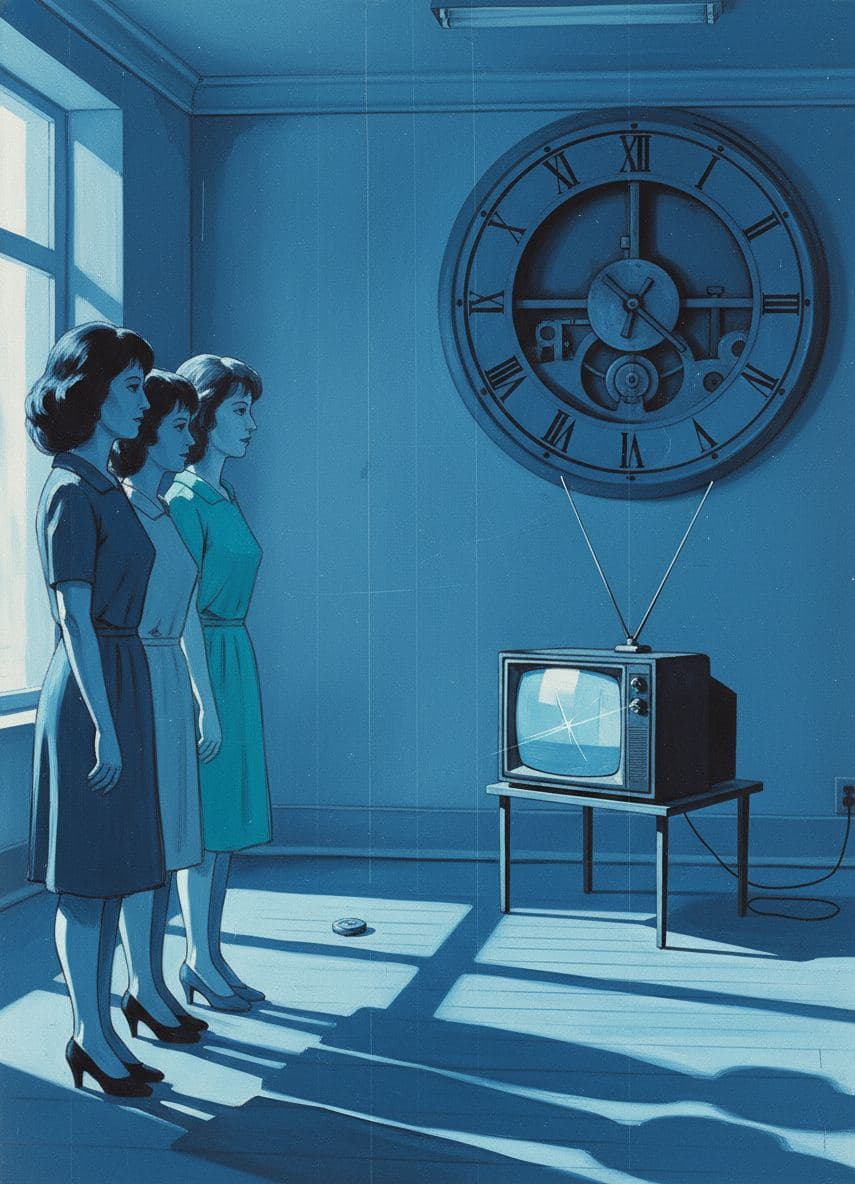 Agnes Watches the Television — Viktor Eklund · MODULAR one-of-a-kind original