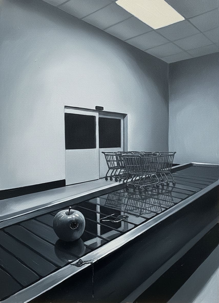 Apple on the Conveyor — Saskia Vandenberg · MODULAR one-of-a-kind original
