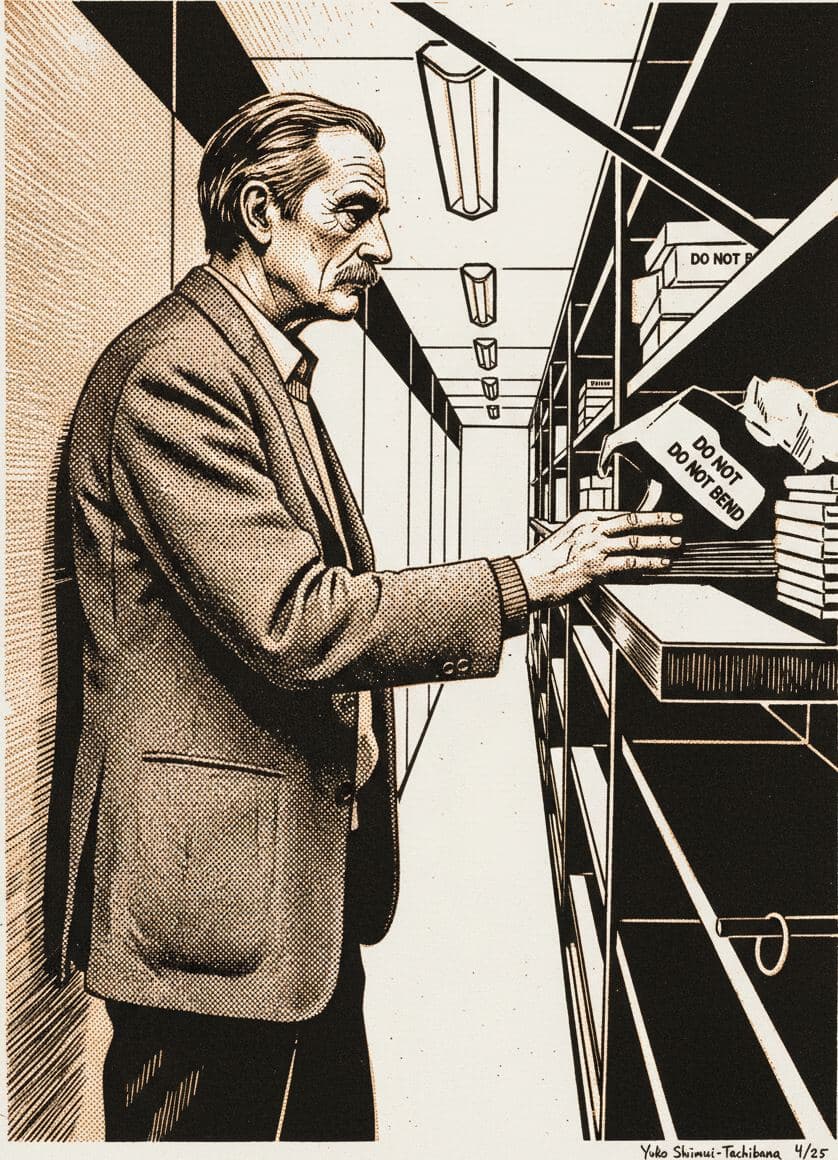 Archivist Gets His Bonus — Yuko Shimizu-Tachibana · MODULAR one-of-a-kind original