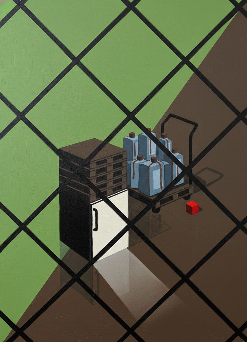 Assembly Line Between Shifts — Stefan Tannhäuser · MODULAR one-of-a-kind original