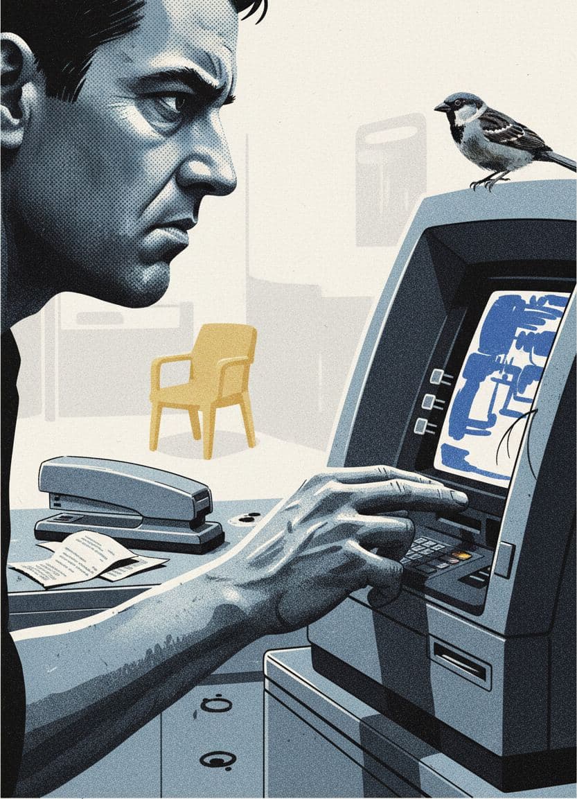 ATM with a Sparrow — Anya Pietrowski · MODULAR one-of-a-kind original