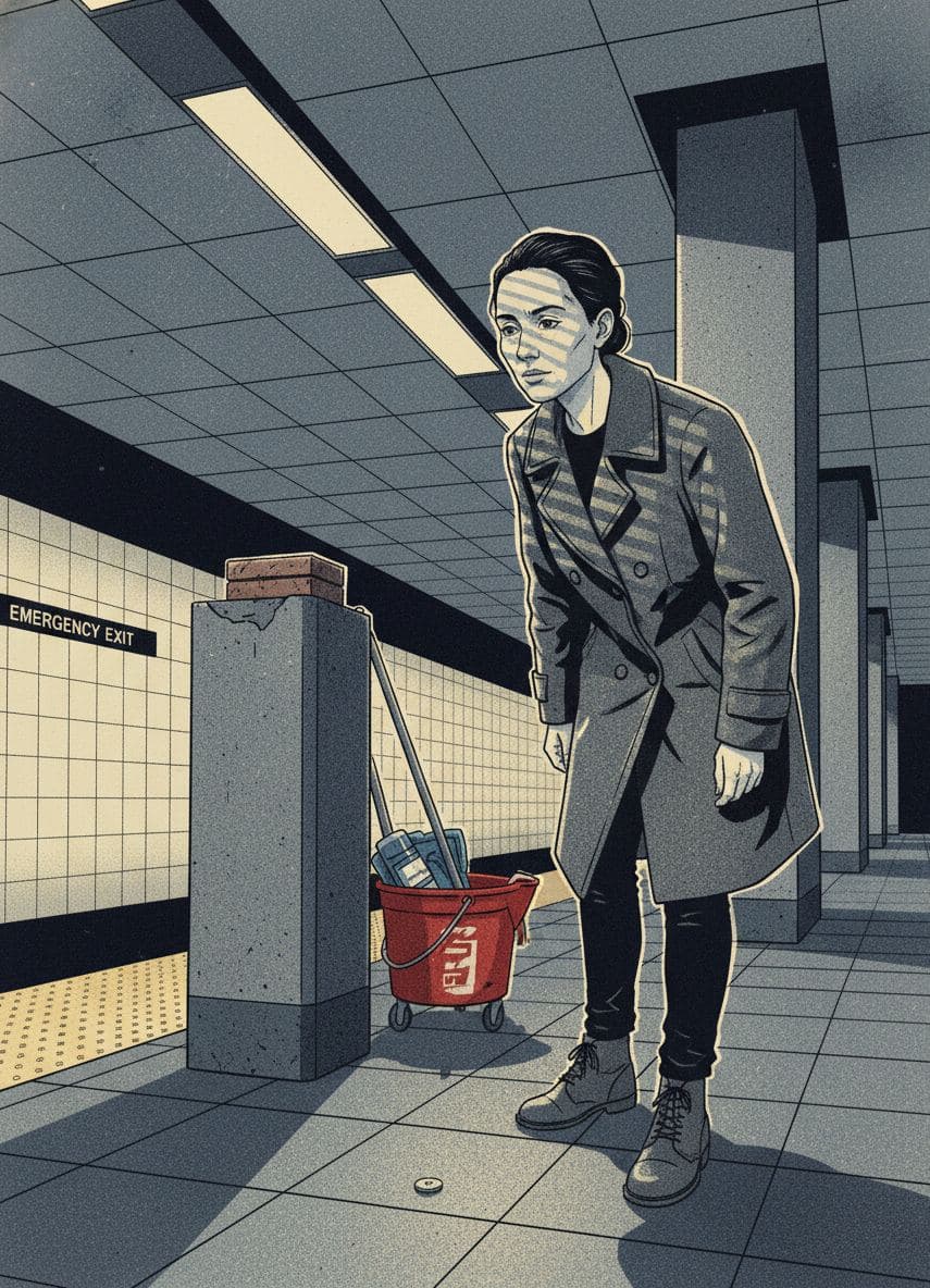 Awaiting the 7:15 Express — Hilda Prosser · MODULAR one-of-a-kind original