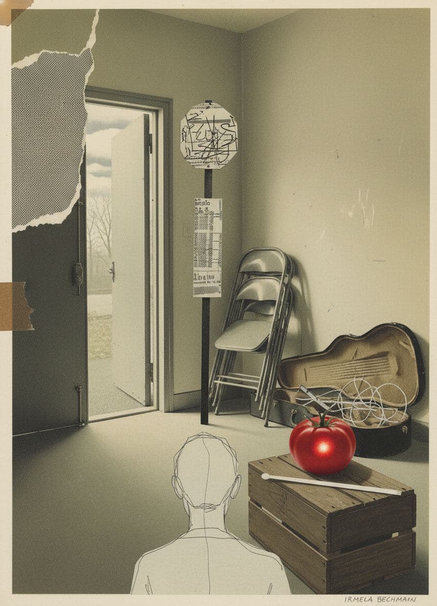 Backstage with a Tomato — Irmela Bechmann · MODULAR one-of-a-kind original