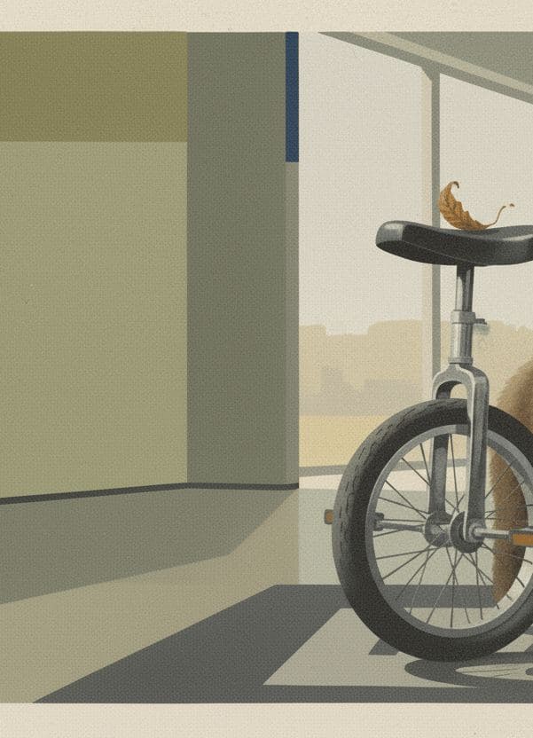 Bear Cub Investigates Unicycle — Viktor Eklund · MODULAR one-of-a-kind original