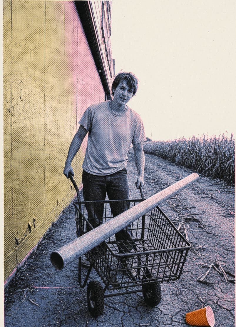 Carrying Pipe by the Cornfield — Irmela Bechmann · MODULAR one-of-a-kind original