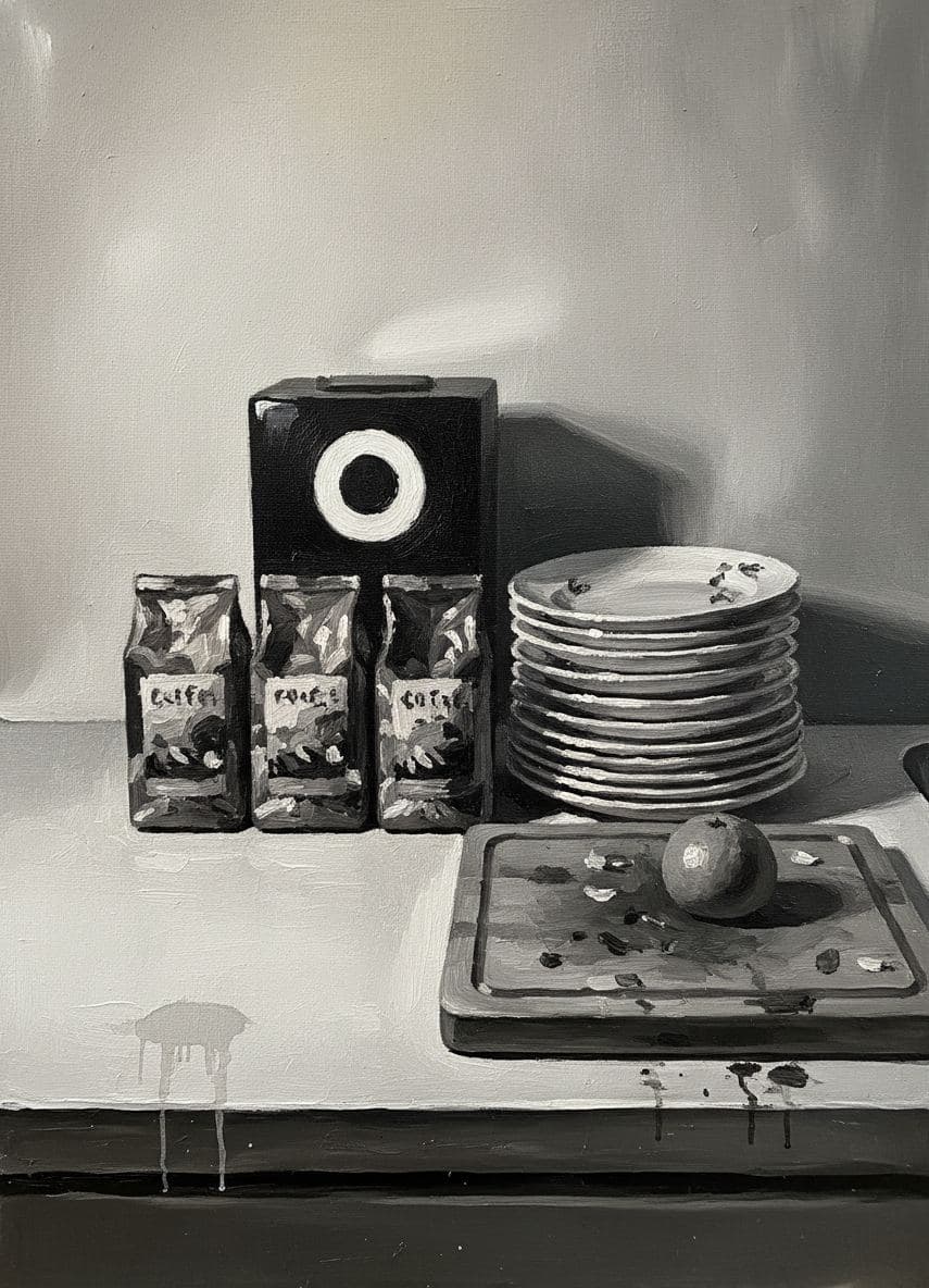 Coffee and Plates in Ensanche — Viktor Eklund · MODULAR one-of-a-kind original