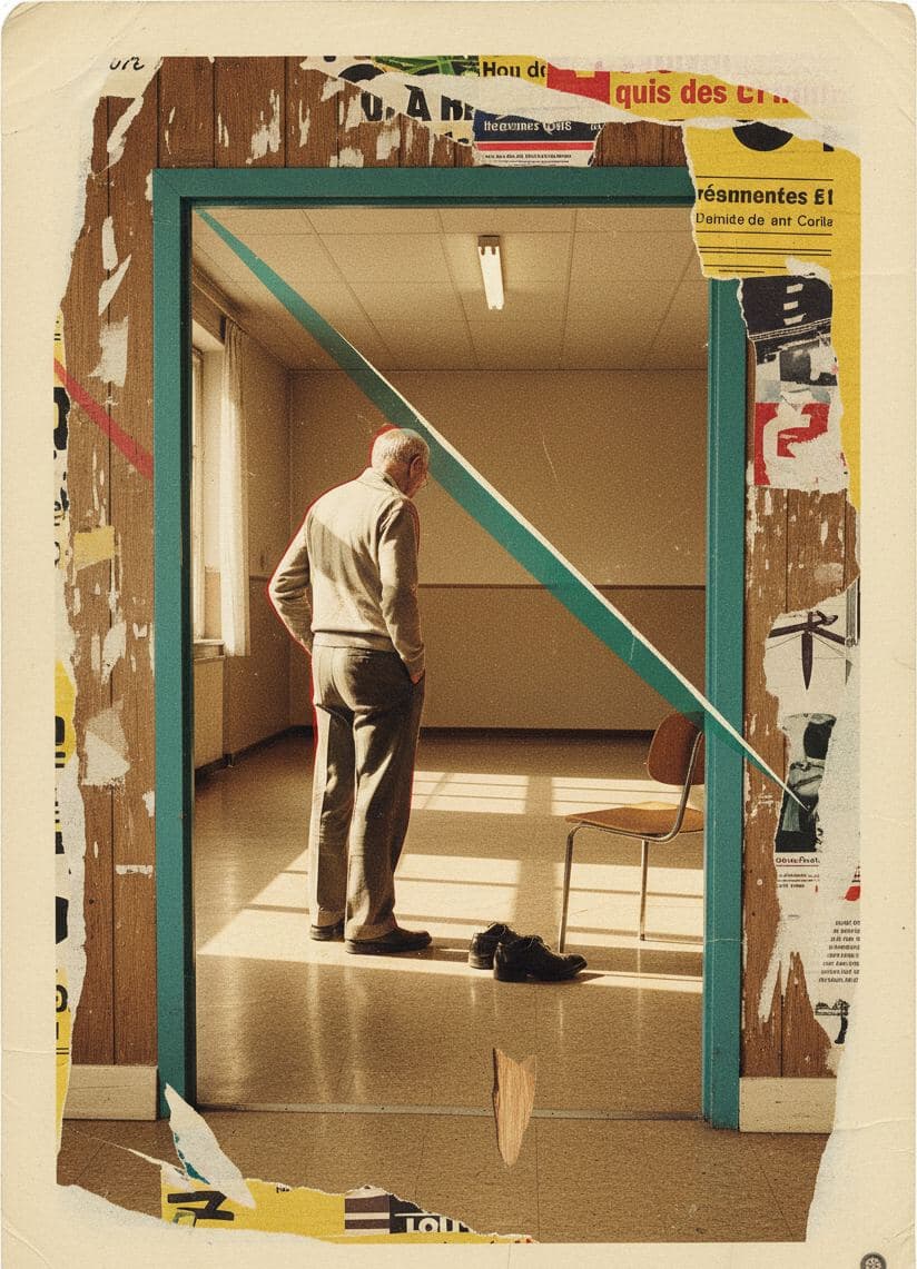 Community Hall with Unscuffed Shoes — Irmela Bechmann · MODULAR one-of-a-kind original