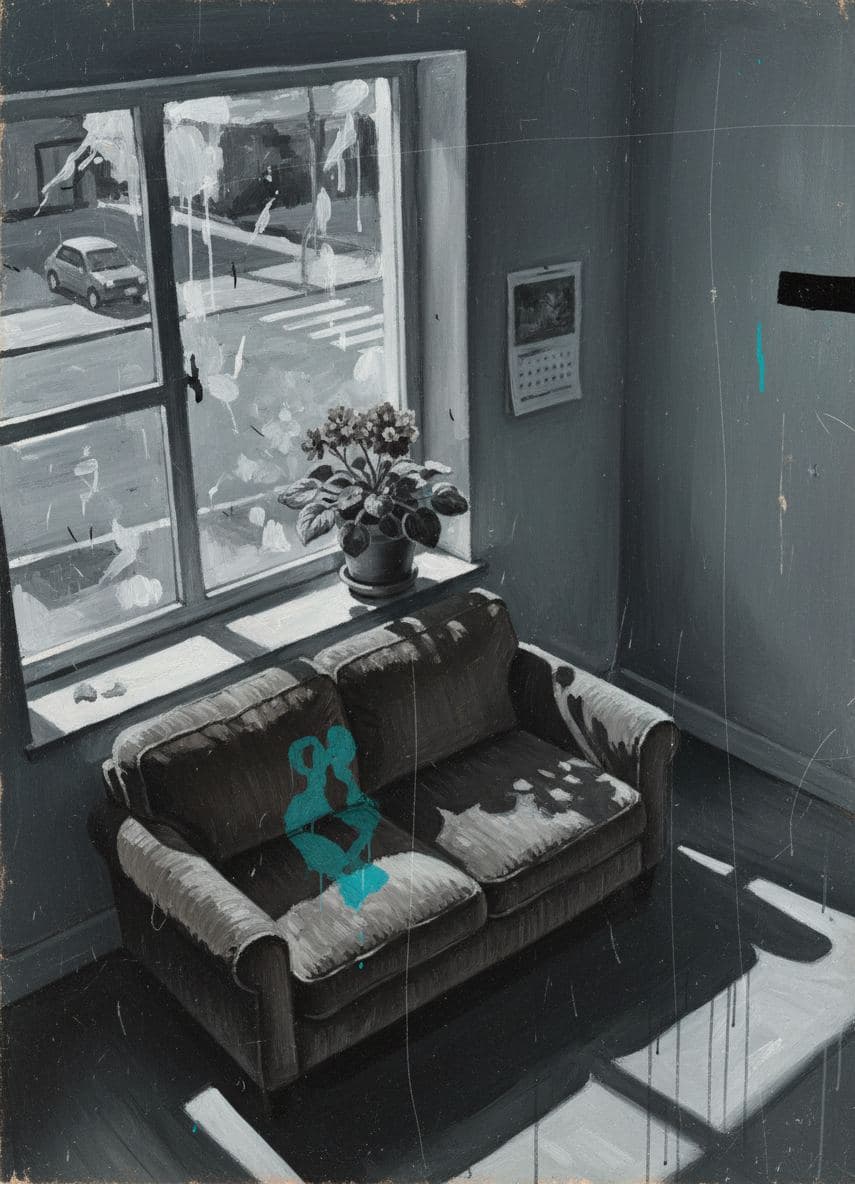 Corduroy Couch and March Calendar — Anya Pietrowski · MODULAR one-of-a-kind original