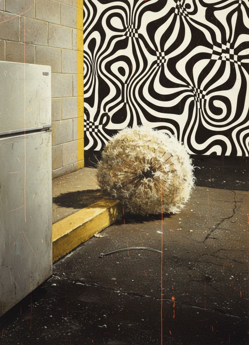 Curb with a Tumbleweed — Stefan Tannhäuser · MODULAR one-of-a-kind original