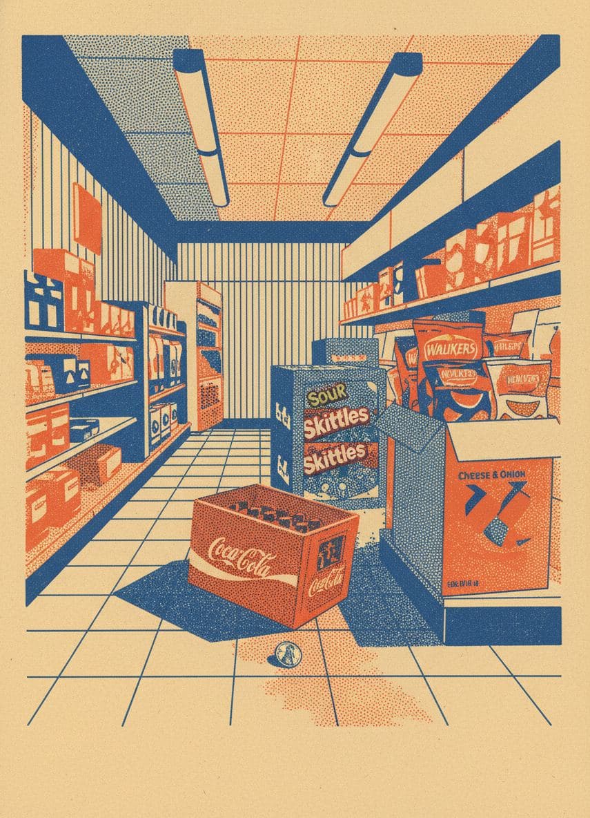 Daily Stop Corridor at Dawn — Hilda Prosser · MODULAR one-of-a-kind original