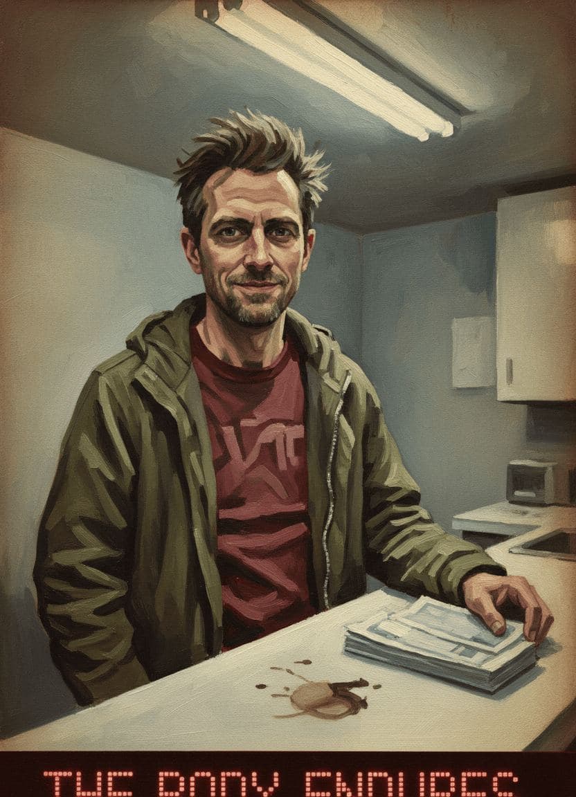 David Reading the Bills — Stefan Tannhäuser · MODULAR one-of-a-kind original