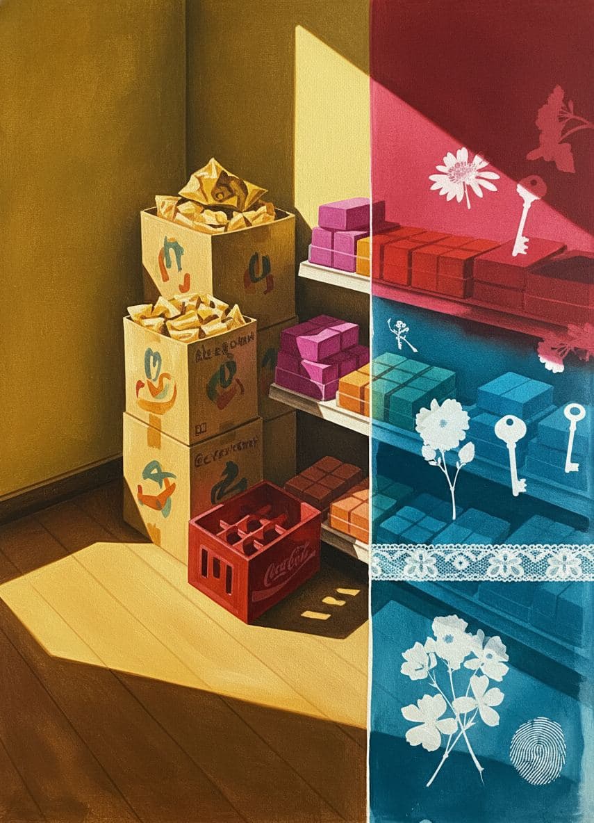 Early Saturday Corner Chaos — Saskia Vandenberg · MODULAR one-of-a-kind original