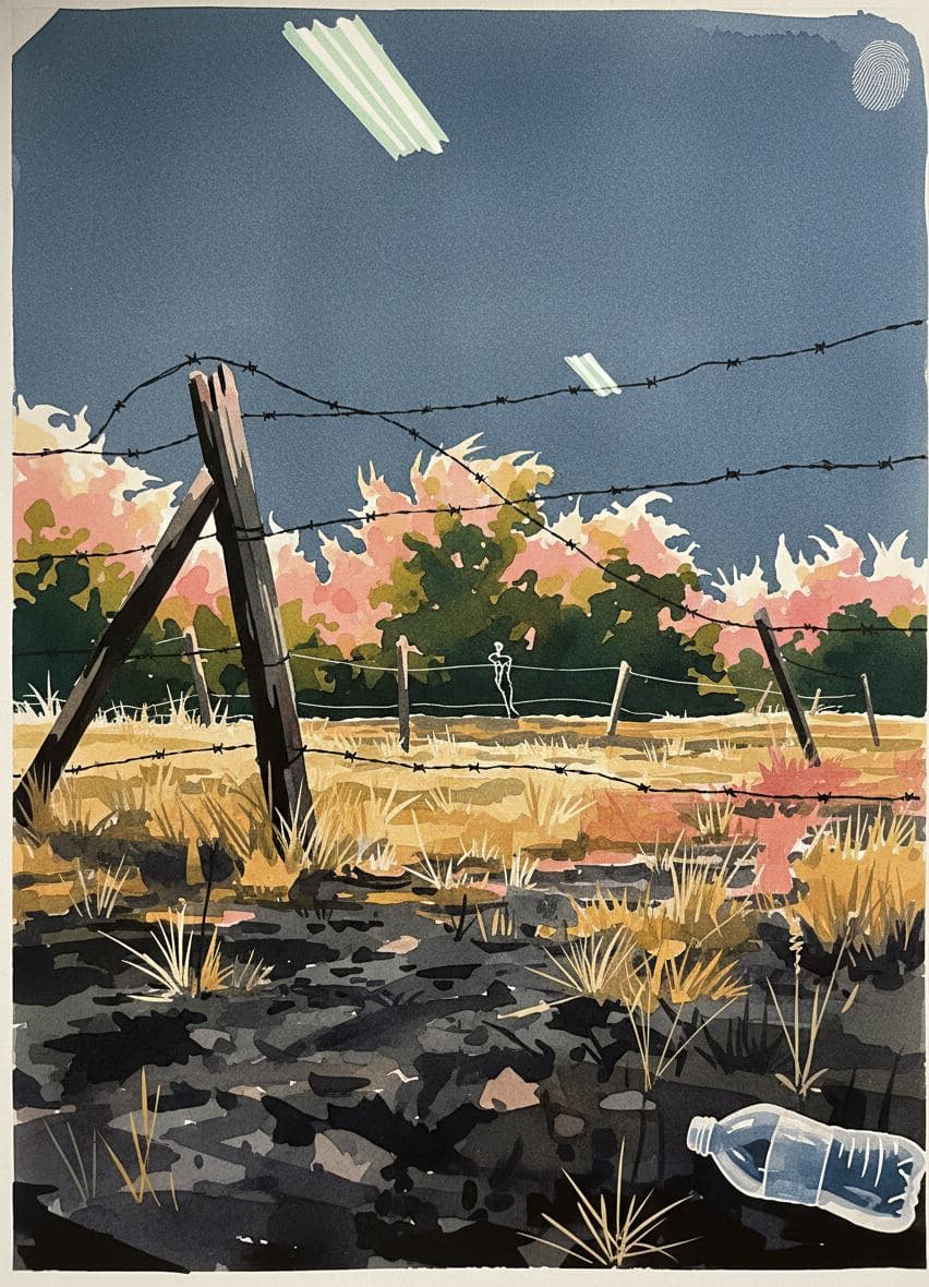 Fallow Field with Water Bottle — Viktor Eklund · MODULAR one-of-a-kind original
