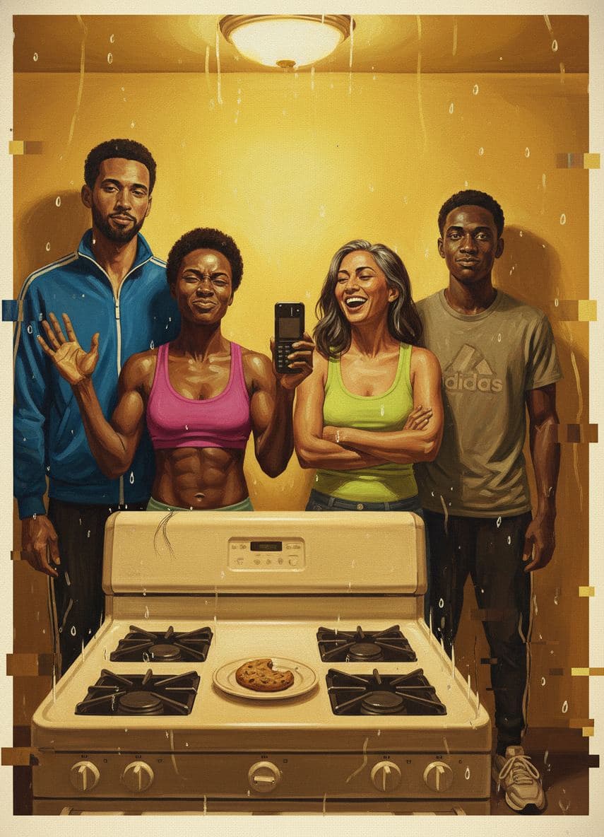 Flip Phone on the Stove — Saskia Vandenberg · MODULAR one-of-a-kind original