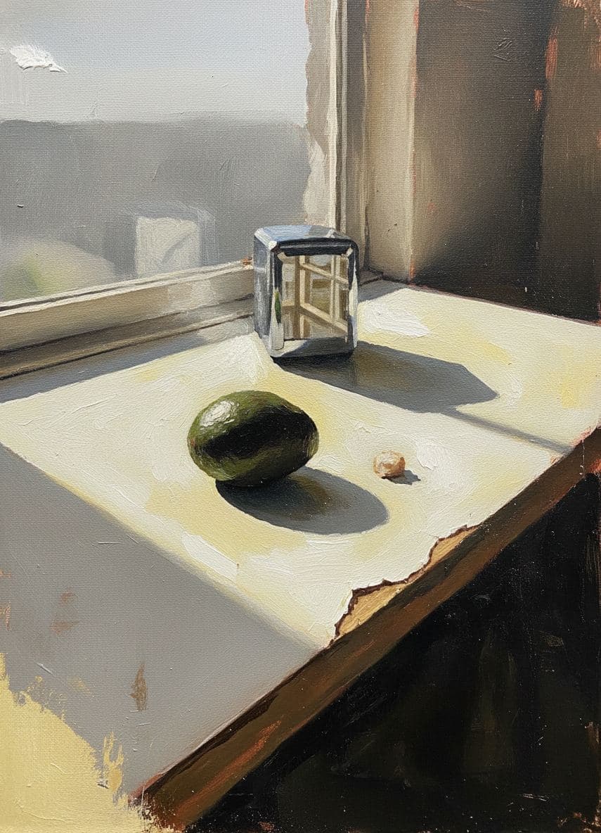 Formica Table with Bruised Avocado — Saskia Vandenberg · MODULAR one-of-a-kind original