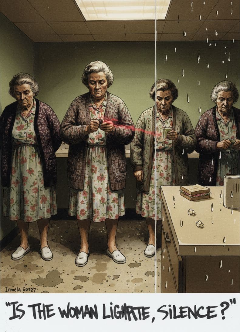 Four Women and a Lighter — Irmela Bechmann · MODULAR one-of-a-kind original