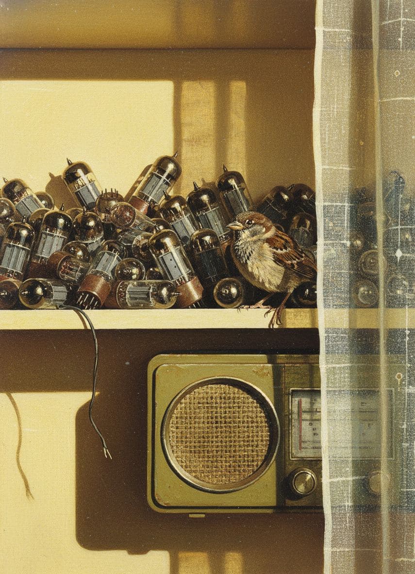 Garage Shelf with a Sparrow — Viktor Eklund · MODULAR one-of-a-kind original