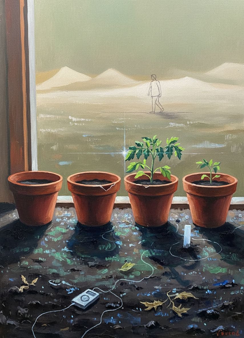 Gardener Listening to the Mix CD — Viktor Eklund · MODULAR one-of-a-kind original