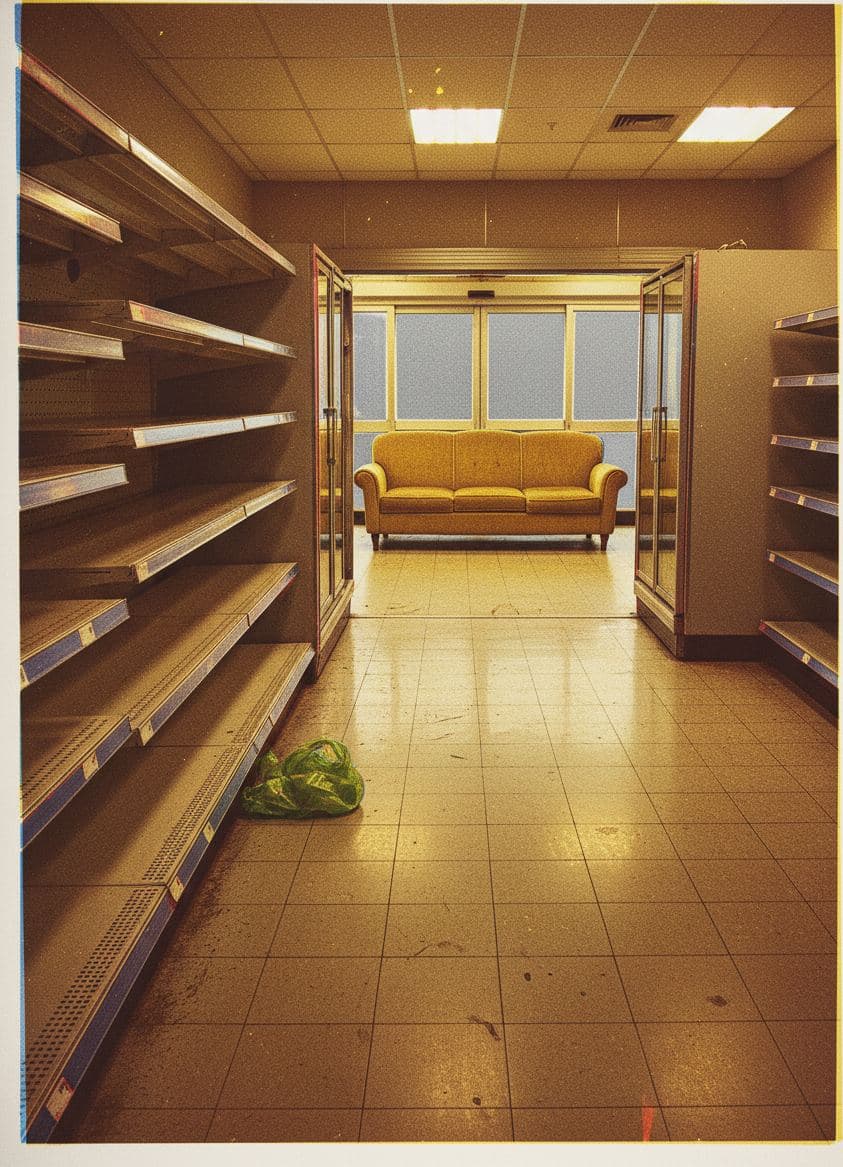 Grocery Shelf in Predawn Light — Anya Pietrowski · MODULAR one-of-a-kind original