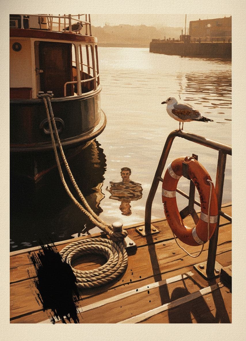Hawser Pulling the Berth — Viktor Eklund · MODULAR one-of-a-kind original