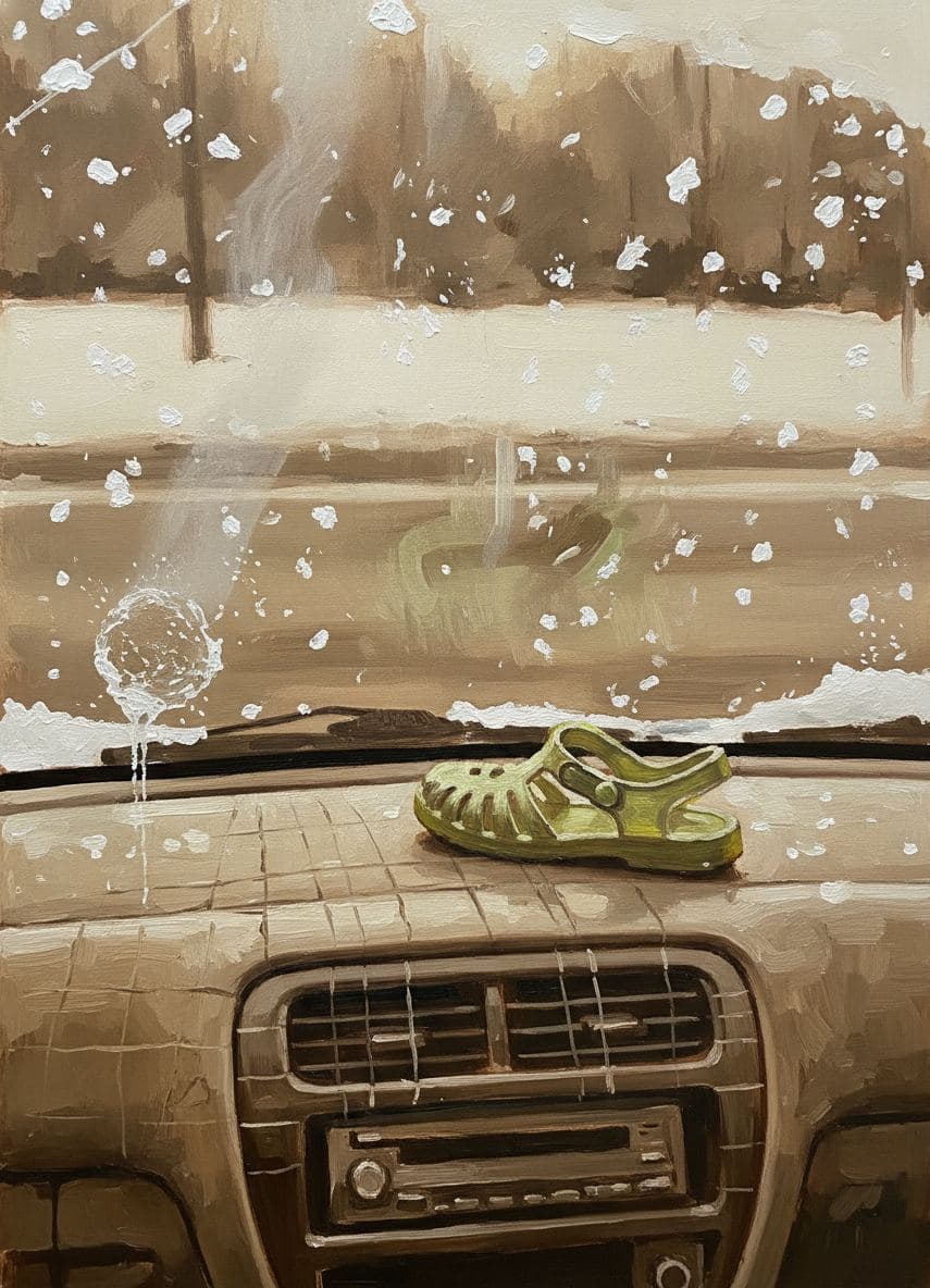 Honda Civic Dash with Melting Snowflake — Saskia Vandenberg · MODULAR one-of-a-kind original
