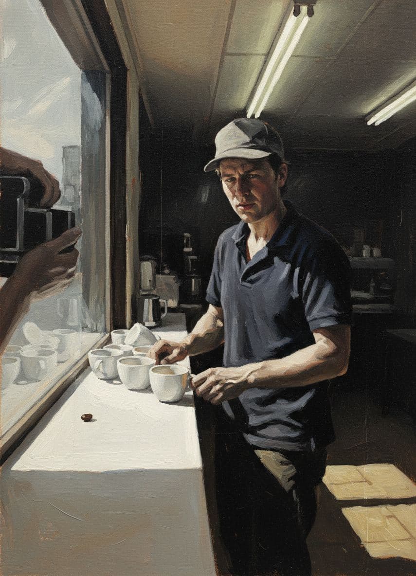 Jamie Clenches Their Jaw — Viktor Eklund · MODULAR one-of-a-kind original