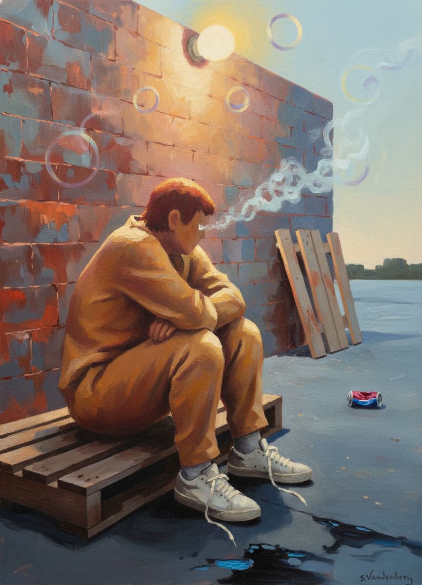 Jeremiah Leaving the Lot — Saskia Vandenberg · MODULAR one-of-a-kind original