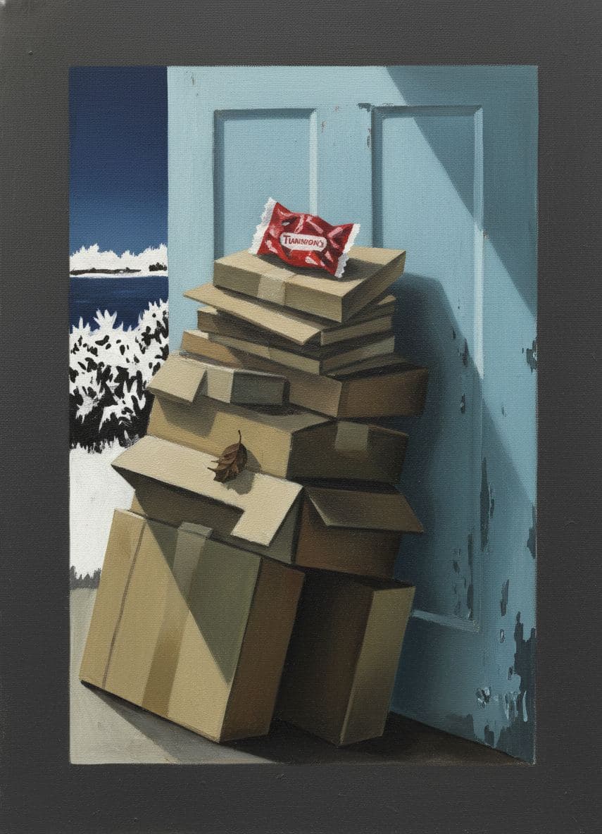 Kyle of Lochalsh Post Office with Packages — Viktor Eklund · MODULAR one-of-a-kind original